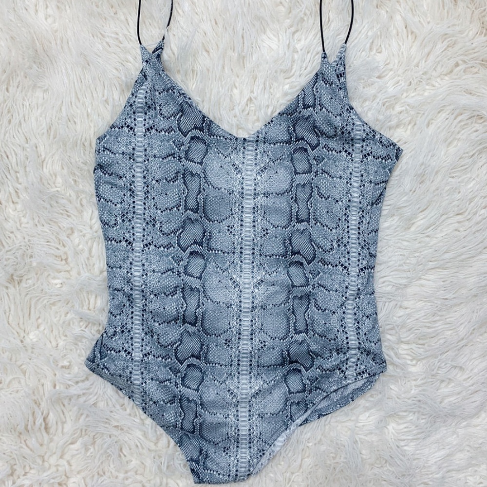 SNAKE PRINT BODYSUIT